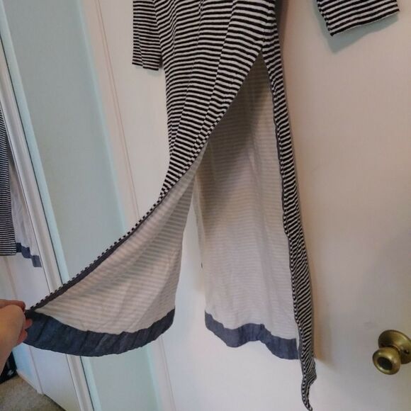 Anthropologie Long Sleeve Striped Tunic Sweater - Picture 4 of 9